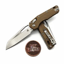 Microtech MSI S/E Tri-Grip Injection Molded Dark Earth Stonewash 210T-10IMDE