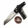 Microtech MSI S/E Tri-Grip Polymer Black Full Serrated Stonewash 210T-12PMBK