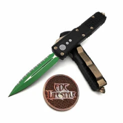 Microtech UTX-85 232-3JM Green Double Edge Full Serrated Star Wars Jedi Master