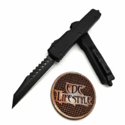 Microtech UTX-70 419W-1DLCTSH DLC Warhound Shadow