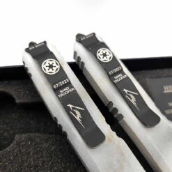 Microtech Ultratech 119-1SETSADS Hellhound Tanto & WarhoundSignature Series Star Wars Sand Trooper Deep Engraved StandardSet Of 2 -Microtech Shop 364224683 1416215402563470 1891892829691441936 n 90113.1691126224