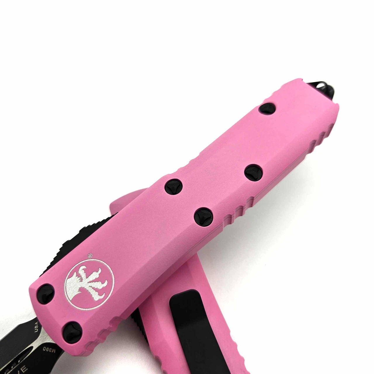 Microtech UTX-85 232-1BPK Cerakote Blasted Pink Double Edge Black Standard 6 Microtech UTX-85 232-1BPK Cerakote Blasted Pink Double Edge Black Standard - Image 6