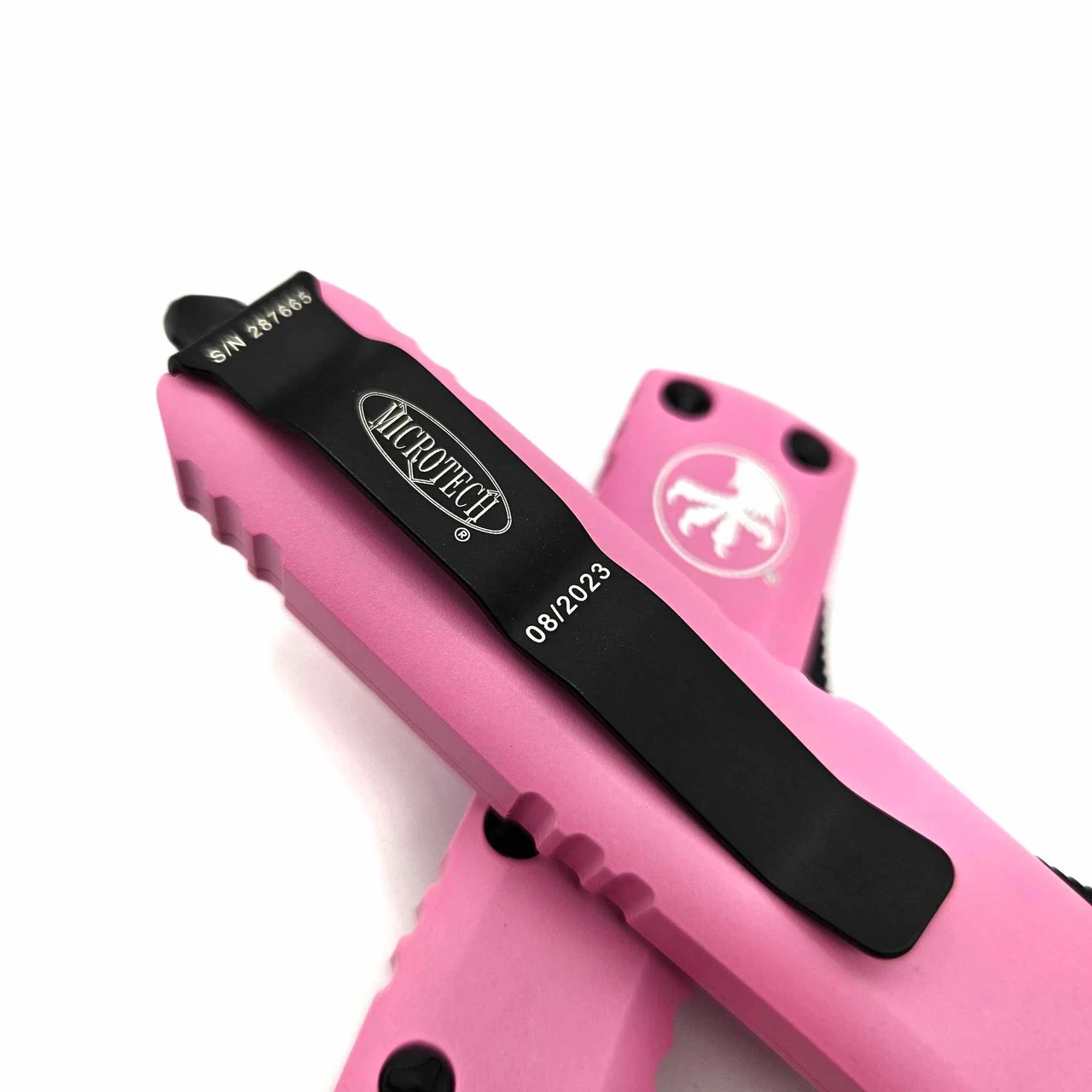 Microtech UTX-85 232-1BPK Cerakote Blasted Pink Double Edge Black Standard 3 Microtech UTX-85 232-1BPK Cerakote Blasted Pink Double Edge Black Standard - Image 3