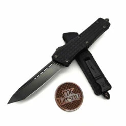 Microtech Combat Troodon 144-1CT-DSH Frag Delta Shadow DLC Tanto Edge Nickel Boron Internals