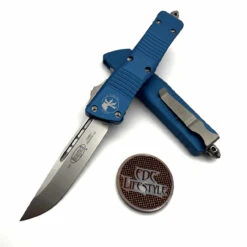 Microtech Combat Troodon 143-10BL Blue Stonewash Single Edge