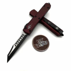 Microtech Ultratech 119W-1MRS Merlot Warhound Black Standard