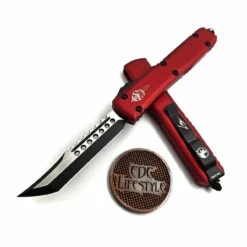 Microtech Ultratech 119-1RDS Red Hellhound Tanto Black Standard