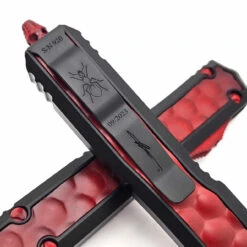 Microtech Makora 206-3BIWRDS Weathered Red Full Serrated Bubble Inlay Nickel Boron Internals -Microtech Shop 384539220 228975786833426 534580808775914824 n 00991.1696394483