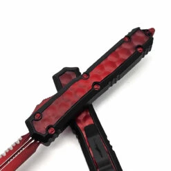 Microtech Makora 206-3BIWRDS Weathered Red Full Serrated Bubble Inlay Nickel Boron Internals -Microtech Shop 384539333 1308734366443913 7789024270392602737 n 58398.1696394483