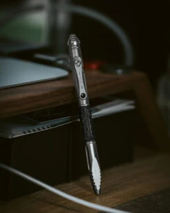 Microtech Kyroh Standard Titanium Bolt Action Pen - Bead Blast Finish With Tritium Insert