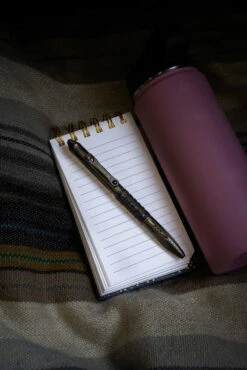 Microtech Kyroh Standard Titanium Bolt Action Pen - Shot Peened Finish With Tritium Insert