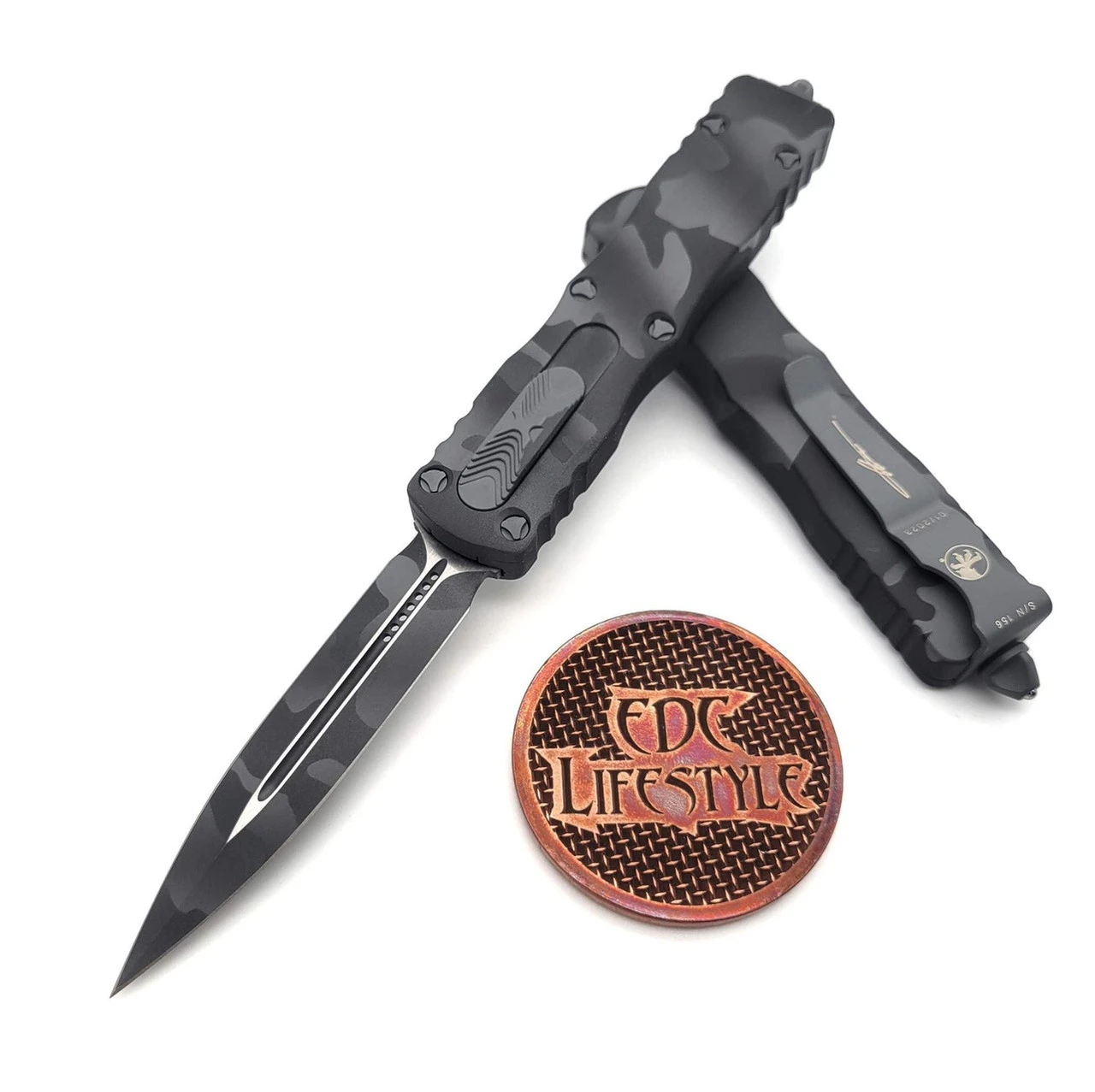 Microtech 225-1UCS Dirac Urban Camo Double Edge 1 Microtech 225-1UCS Dirac Urban Camo Double Edge