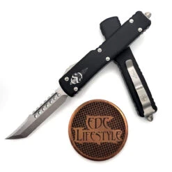 Microtech UTX-70 419-10s Stonewash Hellhound Tanto