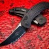 Microtech Brachial Auto Folder Tactical Full Serrated - Bastinelli Knives Collab