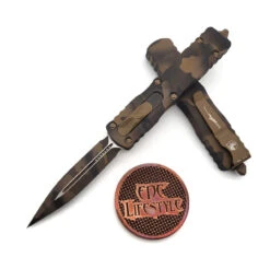 Microtech 225-1CCS Dirac Coyote Camo Double Edge