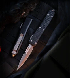 Microtech Ultratech 2023 Blade Show Special G-10 Frag Apocalyptic Bayonet 120-10APFRGTBKBS