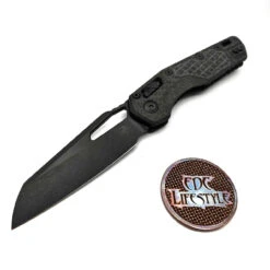 Microtech MSI S/E 210-1DLCTFRCFS Frag Carbon Fiber Handle DLC Standard DLC HW - Preowned