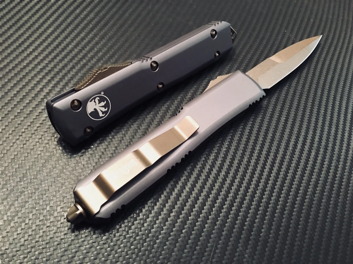 Microtech Ultratech Bayonet Bronzed Standard Grey 2 Microtech Ultratech Bayonet Bronzed Standard Grey - Image 2