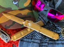 Microtech Ultratech Double Edge Standard Cerakote Dark Earth