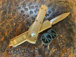 Microtech Ultratech Double Edge Standard Cerakote Dark Earth -Microtech Shop MT122 1CDE 5