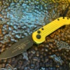 Microtech LUDT Single Edge Standard Champagne Gold