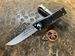 Microtech Troodon Single Edge Stonewashed Standard