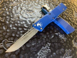 Microtech Troodon Single Edge Apocalyptic Standard Blue