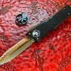 Microtech Combat Troodon Double Edge Bronzed Full Serrated