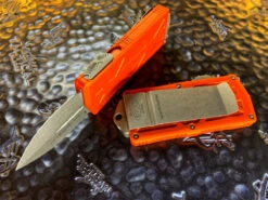 Microtech Exocet Double Edge Apocalyptic Standard Orange -Microtech Shop MT157 10APOR 4