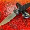 Microtech Socom Elite Auto Single Edge Apocalyptic Part Serrated