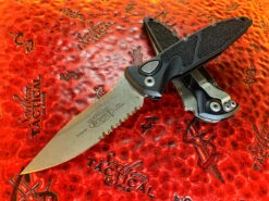 Microtech Socom Elite Auto Single Edge Apocalyptic Part Serrated