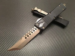 Microtech Signature Series Combat Troodon Hellhound Tanto Bronzed Standard