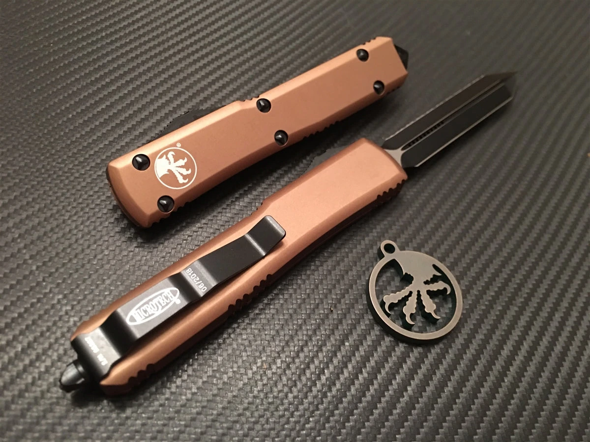 Microtech Ultratech Spartan Full Serrated Tan 2 Microtech Ultratech Spartan Full Serrated Tan - Image 2