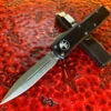 Microtech UTX85 Double Edge Stonewashed Standard Black