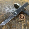 Microtech UTX85 Tanto Part Serrated Black