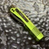 Microtech Siphon II Lime Green W/ DLC Accents