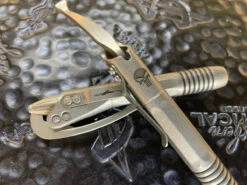 Microtech Siphon II Signature Series Stonewashed Engraved Skull