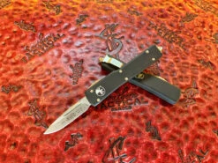 Microtech UTX-70 Single Edge Stonewashed Standard California Edition