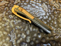 Microtech Siphon II, Frag Black Stainless Steel W/ Bronze Accents