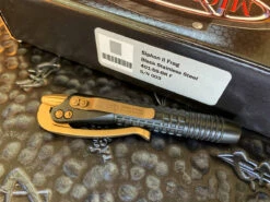 Microtech Siphon II, Frag Black Stainless Steel W/ Bronze Accents -Microtech Shop MTSIPHONFRAG 4