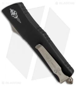 Marfione Custom Combat Troodon Hellhound Tanto OTF Knife Black (Apocalyptic) -Microtech Shop Marfione Custom Combat Troodon Hellhound Tanto OTF Blk Apoc BHQ 51689 jr side