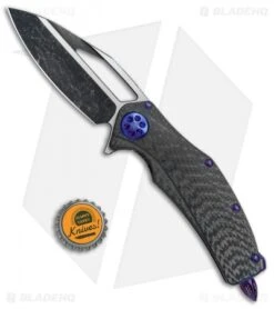 Marfione Custom Matrix-R Flipper Knife Carbon Fiber/Purple Haze (Dark Matter) -Microtech Shop Marfione Custom Matrix R CF Purple Haze Dark Matter BHQ 77990 jr bottlecap
