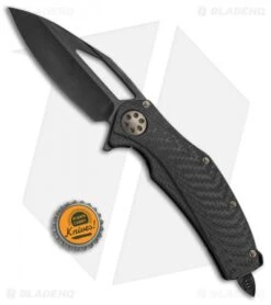 Marfione Custom Matrix-R Flipper Knife Carbon Fiber (3.75" DLC Apocalyptic) -Microtech Shop Marfione Custom Matrix R CF TT BHQ 68438 jr bottlecap