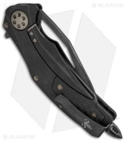 Marfione Custom Matrix-R Flipper Knife Carbon Fiber (3.75" DLC Apocalyptic) -Microtech Shop Marfione Custom Matrix R CF TT BHQ 68438 jr side