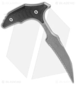 Microtech BEE S/E Wharncliffe Double Push Daggers Black G-10 (2.5" AP Full Serr) -Microtech Shop Microtech BEE SS FS Double Push Daggers AP Black G 10 Full Serr BHQ 141921 jr knife 1 spine