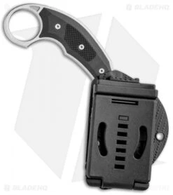 Microtech Bastinelli Iconic Karambit Fixed Blade Knife (Stonewash) 118-10R -Microtech Shop Microtech Bastinelli Iconic Karambit Knife SW 118 10R BHQ 99151 jr sheath