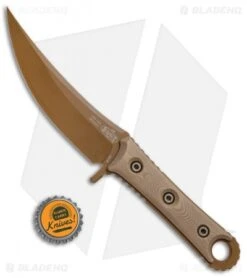 Microtech Borka SBK Fixed Blade Knife Tan G-10 (5" Tan PVD) 200-1PVDTN -Microtech Shop Microtech Borka SBK Tan G 10 Tan PVD 200 1PBVTN BHQ 73499 jr bottlecap