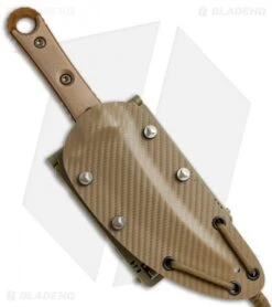Microtech Borka SBK Fixed Blade Knife Tan G-10 (5" Tan PVD) 200-1PVDTN -Microtech Shop Microtech Borka SBK Tan G 10 Tan PVD 200 1PBVTN BHQ 73499 jr sheath