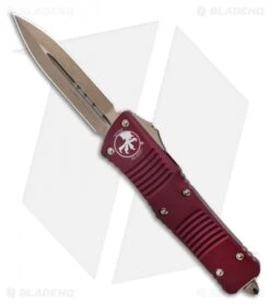 Microtech Combat Troodon D/E OTF Knife Merlot (3.8" Bronze) 142-13MR