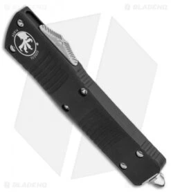 Microtech Combat Troodon OTF D/E Automatic Knife (3.8" Satin) 142-4 -Microtech Shop Microtech Combat Troodon OTF DE Automatic Knife 3.8 Satin 142 4 BHQ 5248 LS Spine